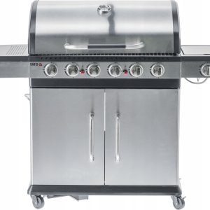 GRILL GAZOWY OGRODOWY 6+1 YATO 20,2 KW STAL NIERDZEWNA ŻELIWNY RUSZT
